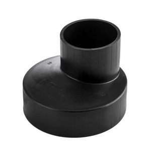 PE excentrisch verloop 110x40mm PN4 zwart