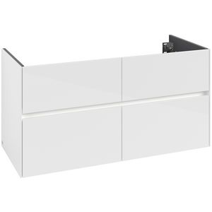 Wastafelondekast Collaro  1196x603x498mm Glossy White