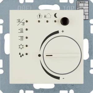Thermostaat met regelknop KNX berker S.1/B.3/B.7 wit glans
