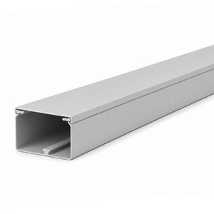 Lengte a 2m. kabelkanaal 90x60mm grijs met folie