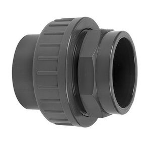 PVC druk 3D koppeling 110mm PN10 grijs 2x mof