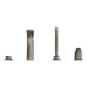 Allure brilliant 4-gats badcombinatie hard graphite geborsteld (mat donker grijs) (Spa colors coll.)