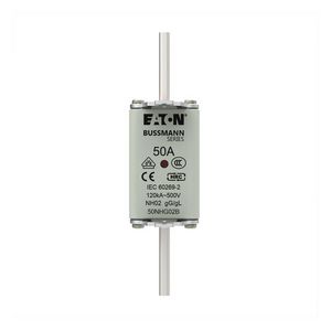 Zekering laagsp. 50A AC 500V NH02 gL/gG dubbele meld VVE=3