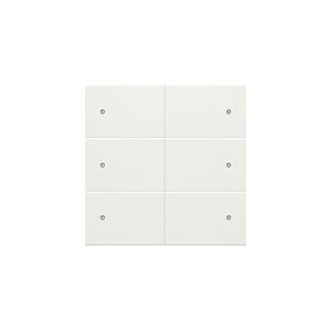 Afwerkingsset 6-voudige pot.vrij knop 24V Led white