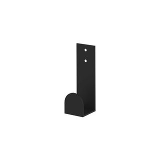 Handdoekhaak icm wandplank, bevestiging aan achterzijde wandplank mat zwart