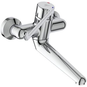 Ceraplus wandmengkraan sprong 200mm chroom hendel 230mm incl. S-koppeling