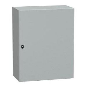 Kast Volle deur 1000x800x400mm IP66 IK10 RAL70 Spacial S3D