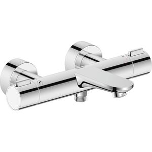 Wave badthermostaat hoh 150mm chroom hoogglans incl. S-koppelingen