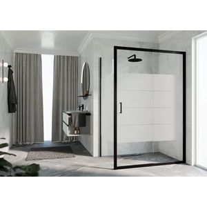 Deur Zeph 2.0 2P 114 Verst. 114-120 Cm Strip Motief Zwart