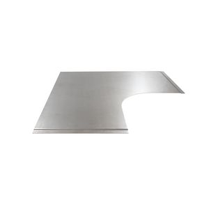 Deksel bocht 90gr. Lock H60 B140 RVS 304 H R200