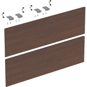 Schuiflafrontset ONE onderk/wast B75cm Amerik. noot fineer