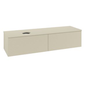 Wastafelonderkast Antao 1600x360x500mm S.Grey Matt Lacquer L37110HJ