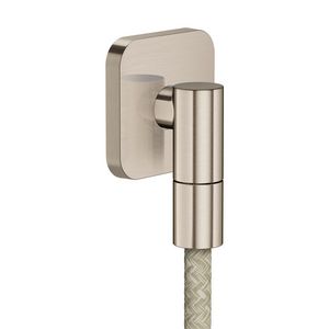Muuraansluitbocht AXOR Wall outlet Fine softsquare Brushed Nickel