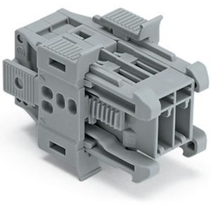 1-draads male steker CAGE CLAMP 4mm² grijs VVE=100