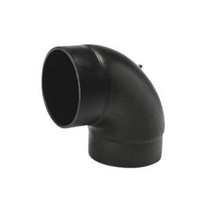 PE bocht 90° 56mm PN4 zwart