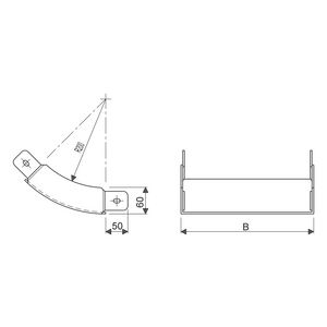 Stijgstuk 45gr. Lock OK3 H60 B140 RVS 304