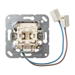 Impulsdrukker 1-polig wissel m.N-kl.& LED