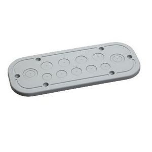 Geisoleerde plaat 259x105mm RAL7035 Spacial CRN