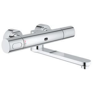 Eurosmart cosmo. e wandkraan chroom electr.therm. 280mm batt.6v