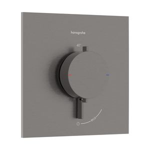 Inbouwthermostaat 1 functie Ecostat Comfort E Brushed Black Chrome