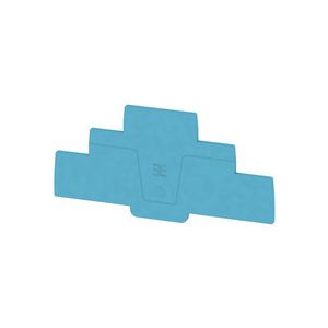 Afsluit- eindplaat blauw h:114.1mm b:2.1mm V-0 Wem VVE=20
