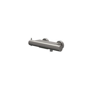 Badthermostaatkraan BOND hoh 150mm cooltouch cascad uitloop geborsteld metal black PVD incl. s-koppelingen
