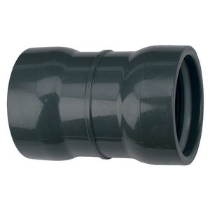 Steekmof manchet PVC druk 90mm PN10 donkergrijs