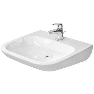 D-CODE #231360 Vital Med wastafel 600mm wit zonder kraangat
