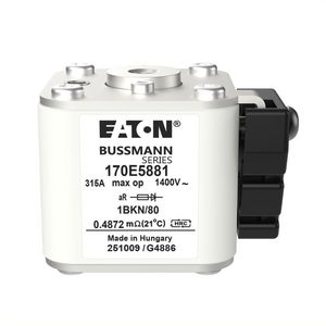Zekering hoge snelheid 315A AC 1400V 100kA size 1 aR IEC Ty