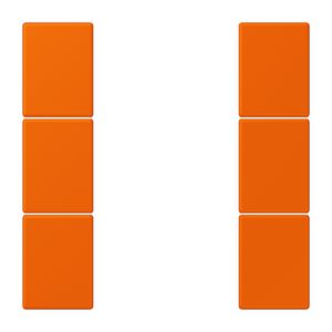 Tastafdekking F50 3-voudig compleet LC32080 KNX