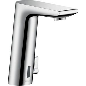 Metris S wastafelkraan chroom electr. met vst.uitloop 125mm infra