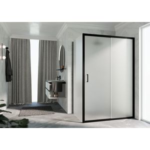 Deur Zeph 2.0 2P 114 Verst. 114-120 Cm Satin Glas Zwart