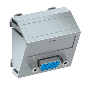 Draagplaat VGA connector met schroefaansl. 45x45mm
