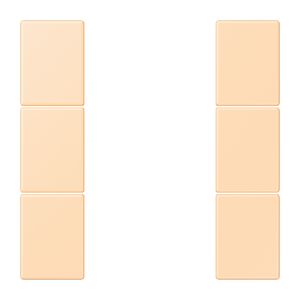 Tastafdekking F50 3-voudig compleet LC32060 KNX