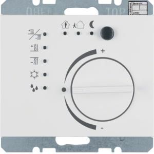 Thermostaat met regelknop KNX berker K.1 polarwit
