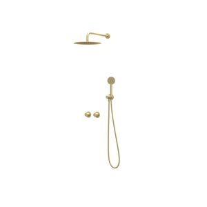Afbouwdeel regendouche IVY combiset Bond 3 inbouwthermostaat symmetry gebor. mat goud CSB3EXMPCCAC excl. inbouwbox