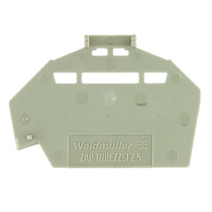 Afsluit- eindplaat d.beige h:46.7mm b:1.1mm V-0 VVE=25