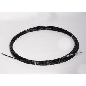 Trekveersysteem polyester 15mtr. zwart ø6mm 1x M5-kopje