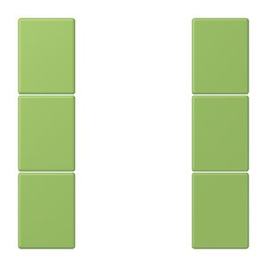 Tastafdekking F50 3-voudig compleet LC32051 KNX