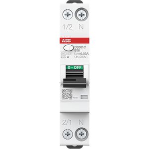 Aardlekautomaat 1P+N B kar 16A 30mA 6kA VVE=96