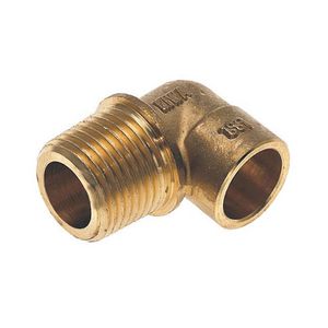 Puntknie messing soldeer 15x1/2"con.bt. KIWA/Gastec