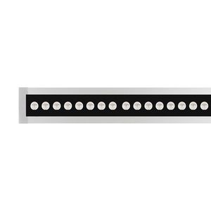 LED-Linear inbouwarmatuur 3000K 33W statisch asymm. gemiddel