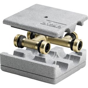 Passeerkruisstuk pers RAXOFIX 16x16x16mm messing incl. isolatie 5349