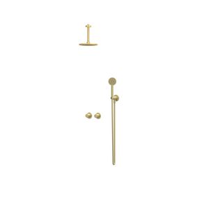 Afbouwdeel regendouche IVY combiset Bond 3 inbouwthermostaat symmetry gebor. mat goud CSB3EXMPCDBA excl. inbouwbox
