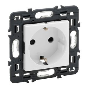 Wandcontactdoos 2P + A 16A Wit Valena Next