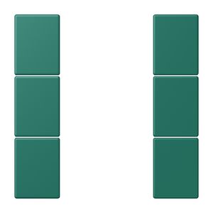 Tastafdekking F50 3-voudig compleet LC32040 KNX