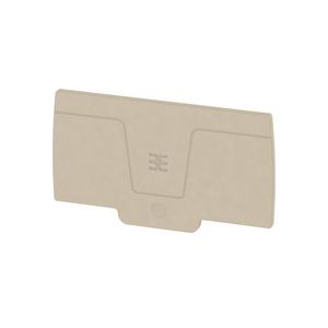 Afsluit- eindplaat d.beige h:80.65mm b:2.35mm V VVE=20