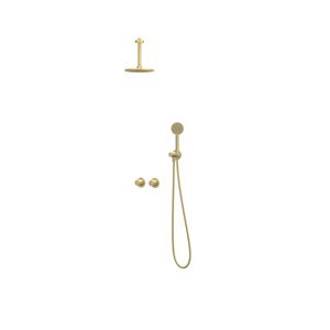 Afbouwdeel regendouche IVY combiset Bond 3 inbouwthermostaat symmetry gebor. mat goud CSB3EXMPCDBC excl. inbouwbox