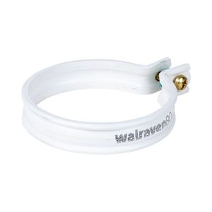 HWA ophangbeugel PVC wit Ø80mm B-model excl. muurpen / klemnok