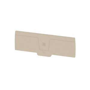Afsluit- eindplaat d.beige h:127.75mm b:2.4mm V VVE=20